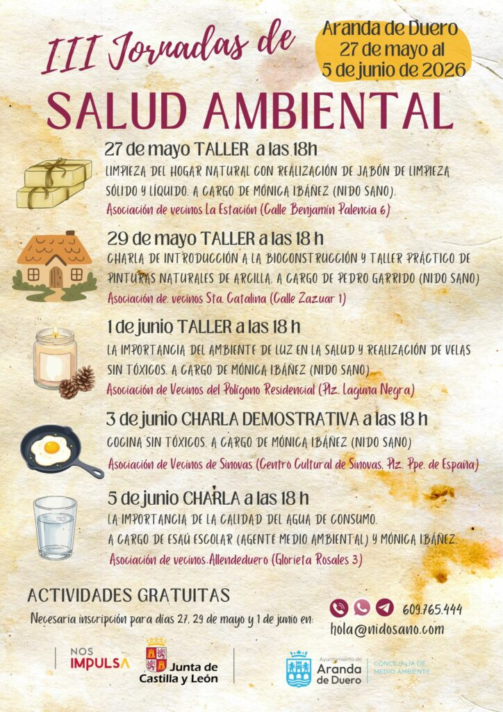 Aranda celebra las III Jornadas de Salud Ambiental: Talleres y charlas gratuitas